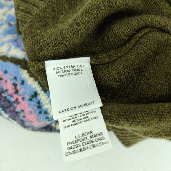 NWT LL Bean x Todd Snyder Trout Fish Wool Sweater Mens Medium - Picture 8 of 8
